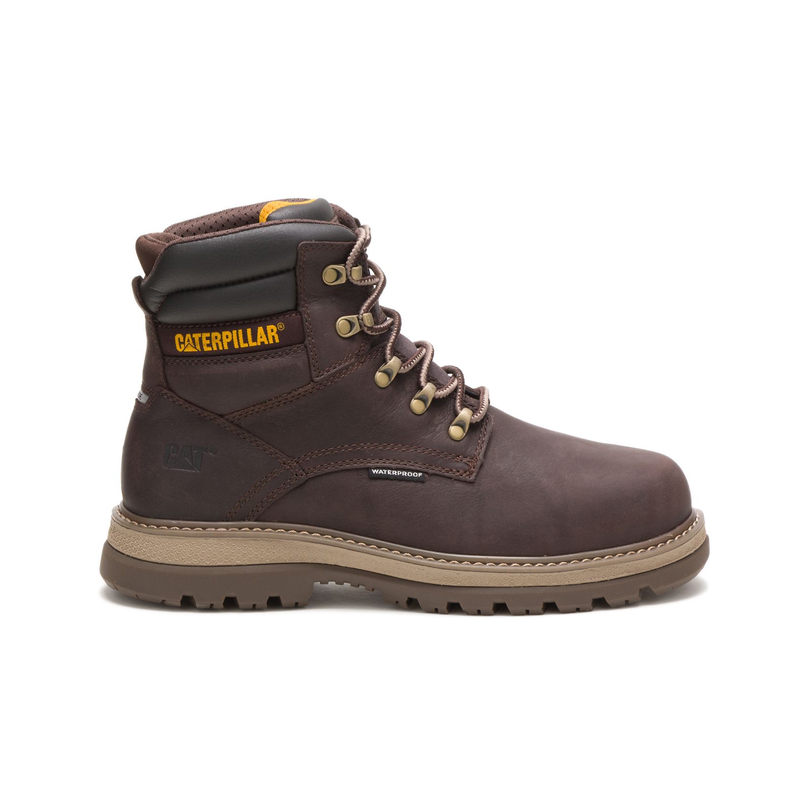 Caterpillar Work Boots UAE Online - Caterpillar Fairbanks 6" Waterproof Steel Toe Mens - Brown YMGBLR716